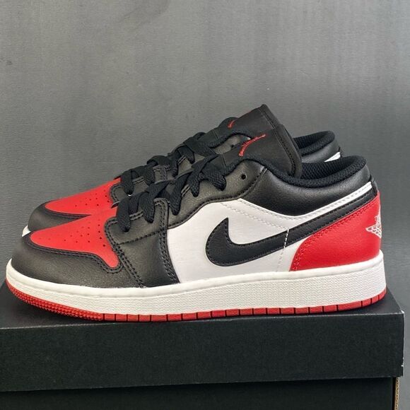 Nike Air Jordan 1 Low ALT TD 'Bred Toe 2.0' sneaker shoes Youths size 4 (Y4) - Picture 1 of 9